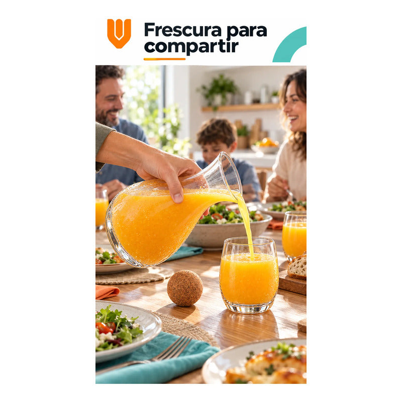 Jarra Vidrio 1800ml Jugo Tapa Corcho 6 Vasos 400 Ml Transparente Jarra Agua Jugo Vidrio Transparente Vasos Curvos Set 1800 Ml 400 Ml Tapón Bola Corcho Cocina Comedor 1800ml