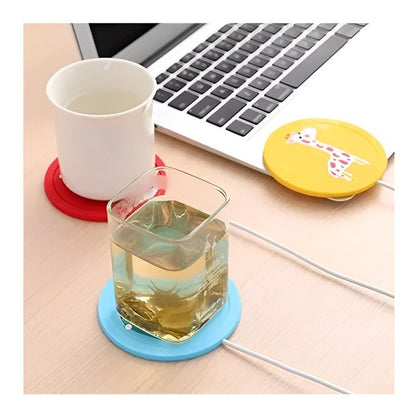 Posavasos Calentador De Tazas Portavasos Usb Silicona Café  Multicolor